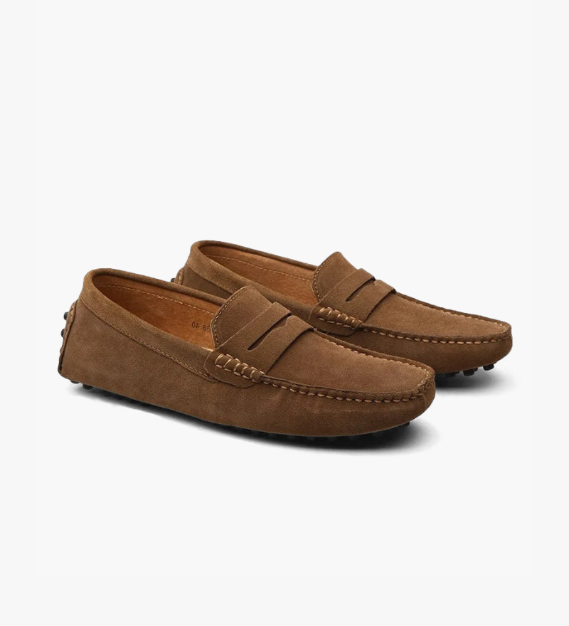 Matthew | Old Money Slip on Herren Wildleder Mokassin