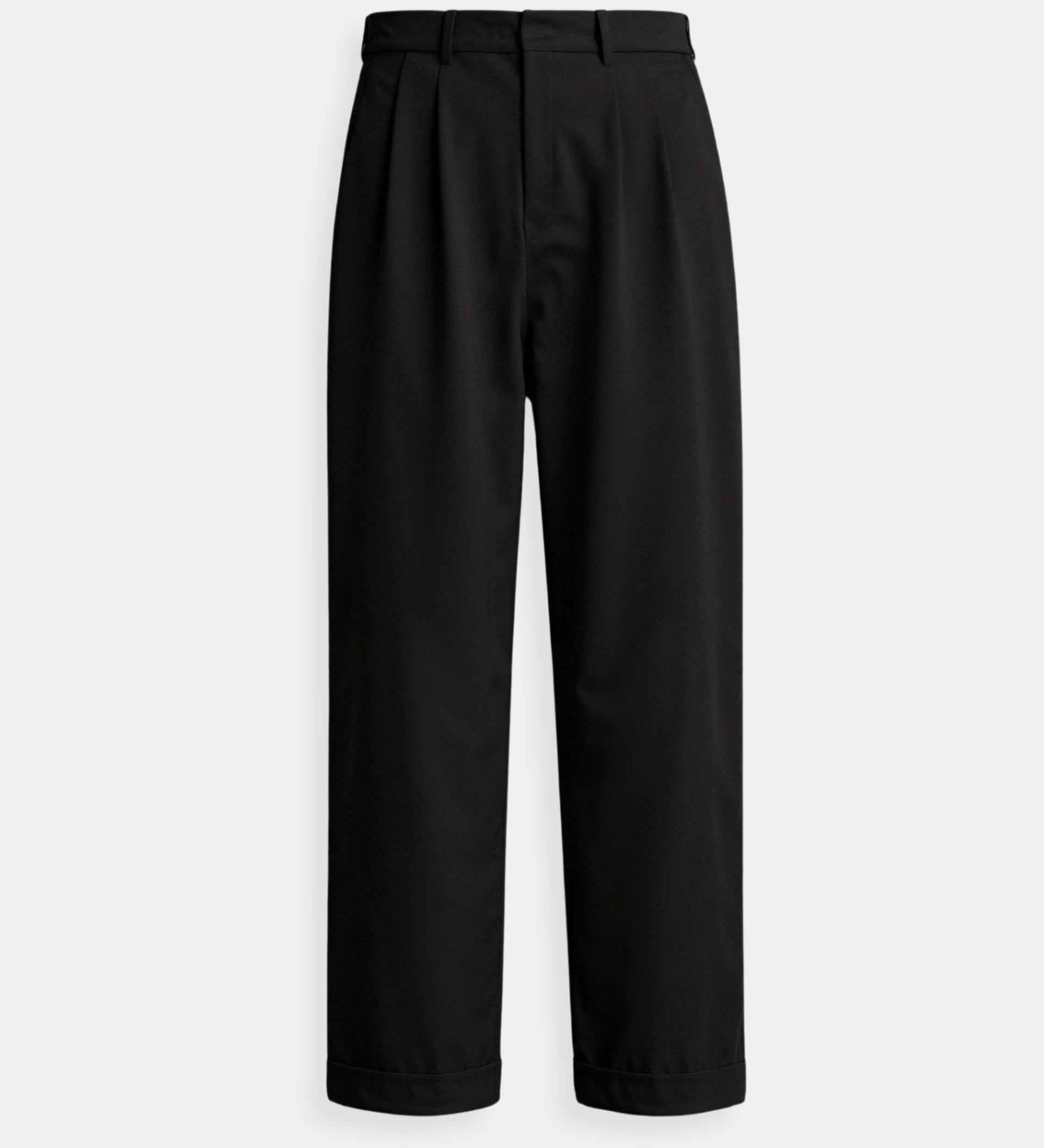 Zeitlose Damenhose mit Bundfalten und umgeschlagenem Saum