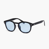 Jayden | Schwarzer Rahmen Runde Sonnenbrille für Männer