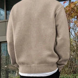 Andrew | Cozy Herren Strickpullover aus Wolle mit Polokragen