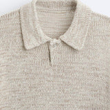 Lässiges Strickpolo im Vintage-Look