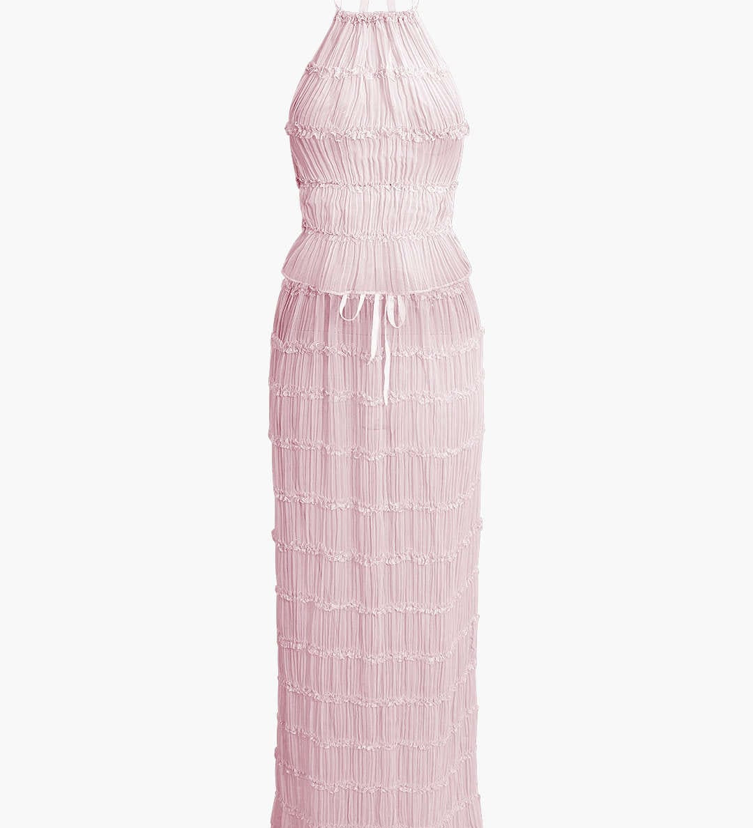 Elise | Romantisches Zweiteiler-Set mit Plissee-Top & Maxirock