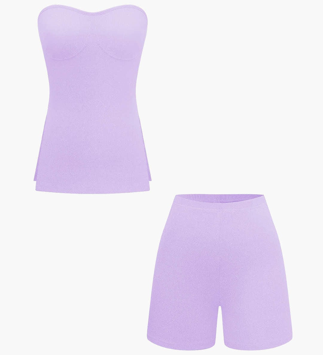 Athena | Elegantes Zweiteiler-Set mit Bustier-Top & Shorts