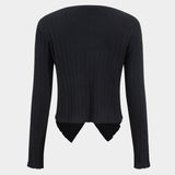 Diana | Elegantes Zweiteiler-Set mit Strickjacke & Wide-Leg-Hose