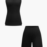 Athena | Elegantes Zweiteiler-Set mit Bustier-Top & Shorts