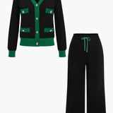 Lorelei | Strick-Set mit Cardigan & weiter Hose