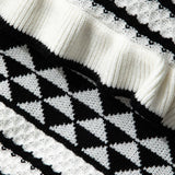 Sandy | Strick-Zweiteiler mit Häkel-Bikini & Rüschenrock