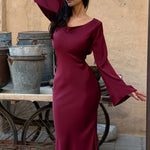 Sophie | Langärmliges Maxikleid – Fließender Schnitt für Eleganz und Komfort Zendoo.de