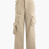 Misha | Teddy-Zweiteiler mit Cargohose & Cropped-Jacke