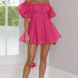 Isla | Off-Shoulder Minikleid – Feminine Eleganz mit verspieltem Charme