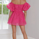 Isla | Off-Shoulder Minikleid – Feminine Eleganz mit verspieltem Charme