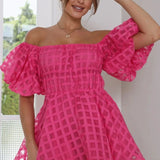 Isla | Off-Shoulder Minikleid – Feminine Eleganz mit verspieltem Charme