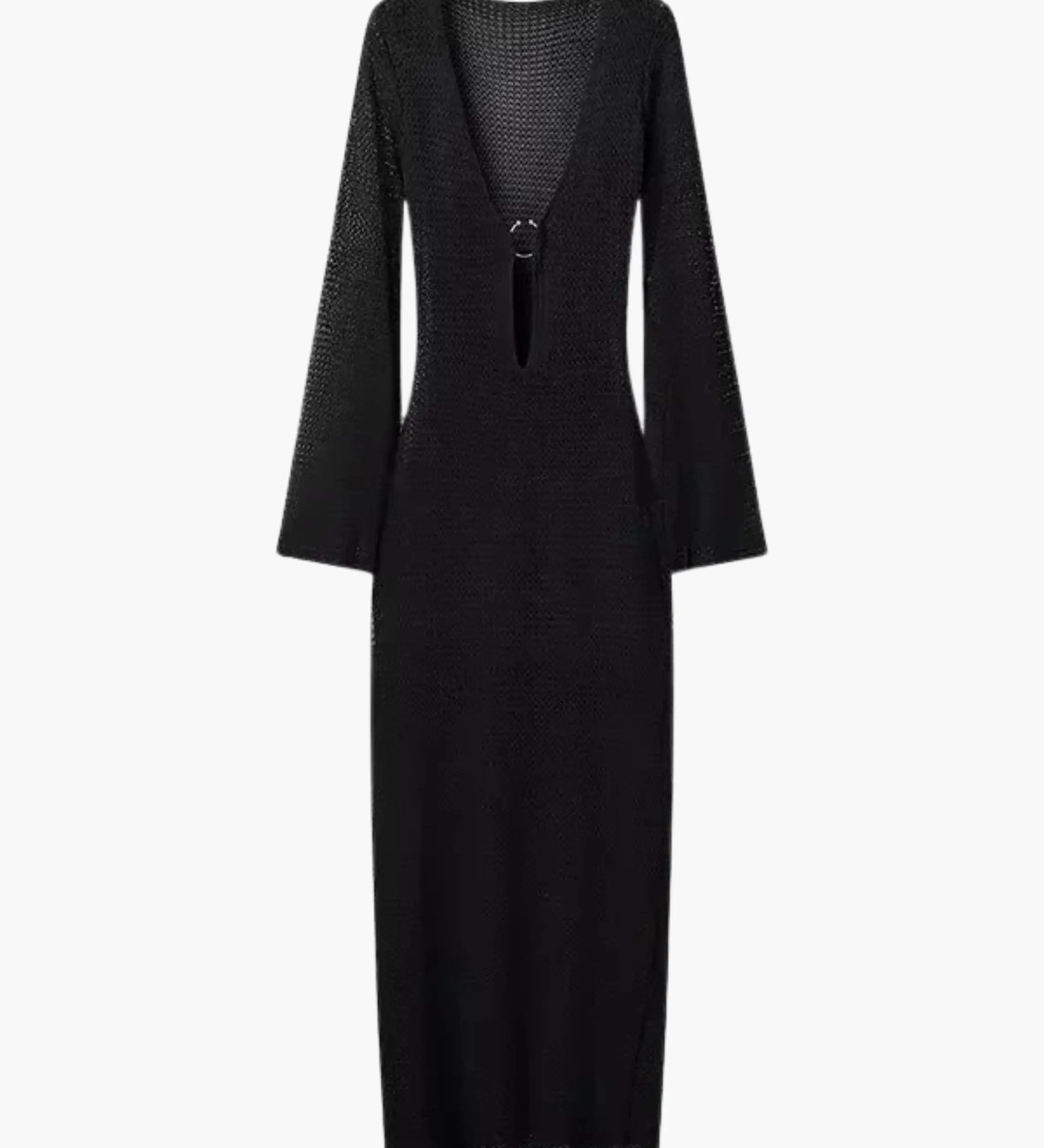 Ulrike | Lila Maxikleid aus Strick