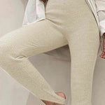 Clara | Gerippte Mid-Waist-Leggings – Komfort und Stil für Jeden Tag Zendoo.de