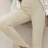 Clara | Gerippte Mid-Waist-Leggings – Komfort und Stil für Jeden Tag Zendoo.de