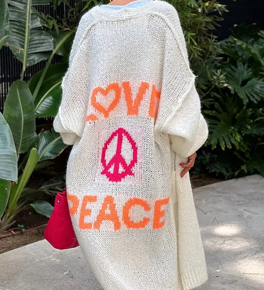 Blossom | LOVE & PEACE Strickjacke Zendoo.de