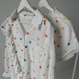 Amira | Herz-Print Zweiteiler-Set – Perfekt für entspannte Sommertage