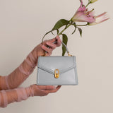 Elena | Strukturierte Damenhandtasche mit Top-Handle & goldfarbenem Verschluss – Elegante City-Bag