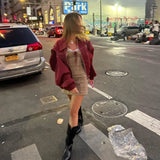 Jade | Übergroße Kontrastnaht Jacke Zendoo.de