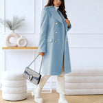 Liva | Doppelreihiger Wollmantel für Damen Zendoo.de