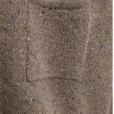 Irma | Strickjacke mit offener Vorderseite und hohem Kragen