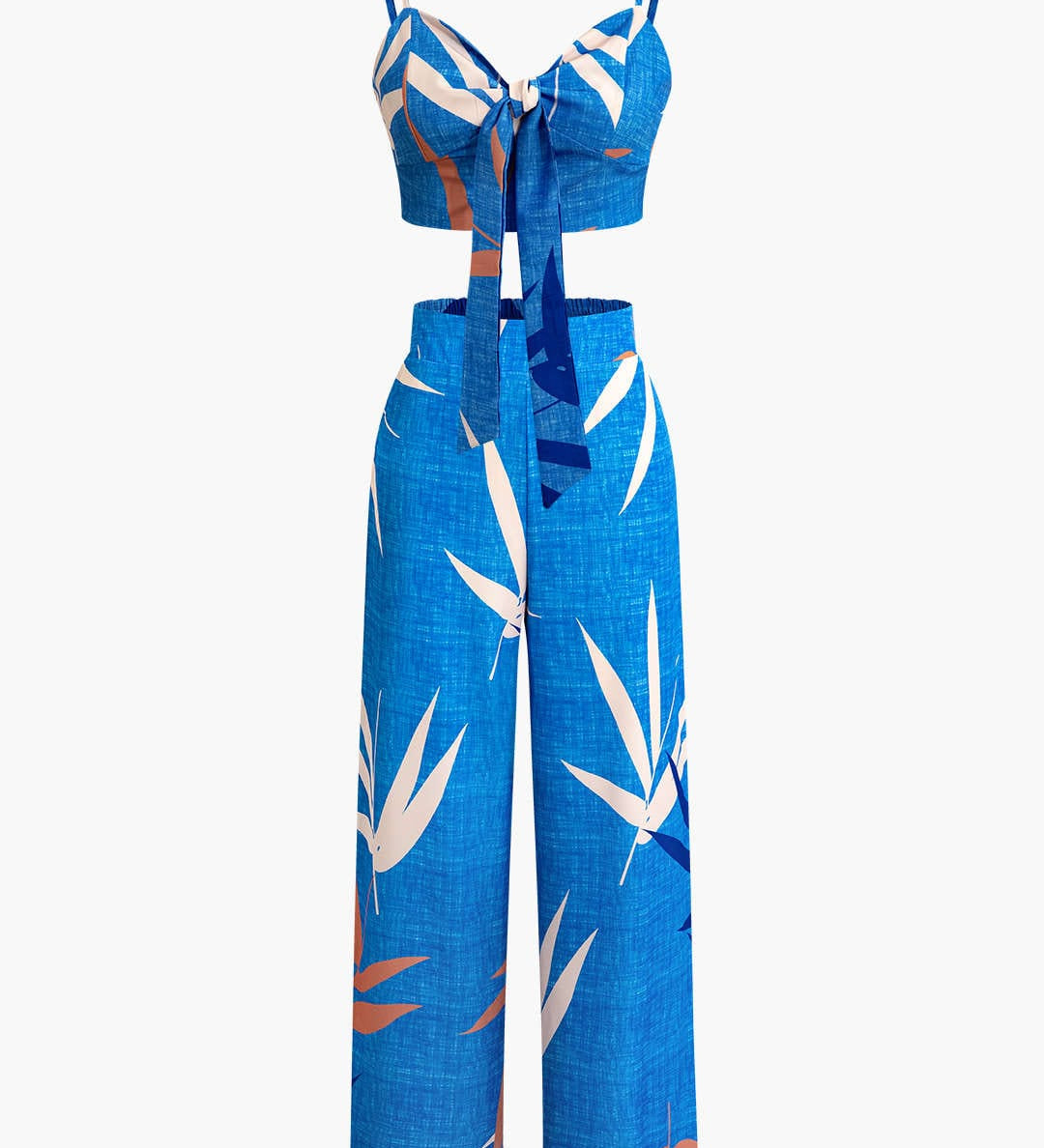 Bailey | Zweiteiler mit Knoten-Top & Bambusprint-Hose