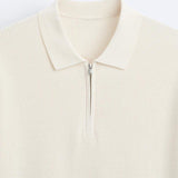 Elegantes Strickpolo mit Reißverschluss