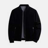 Matteo | Zeitlose Herren-Bomberjacke in Grau und Schwarz