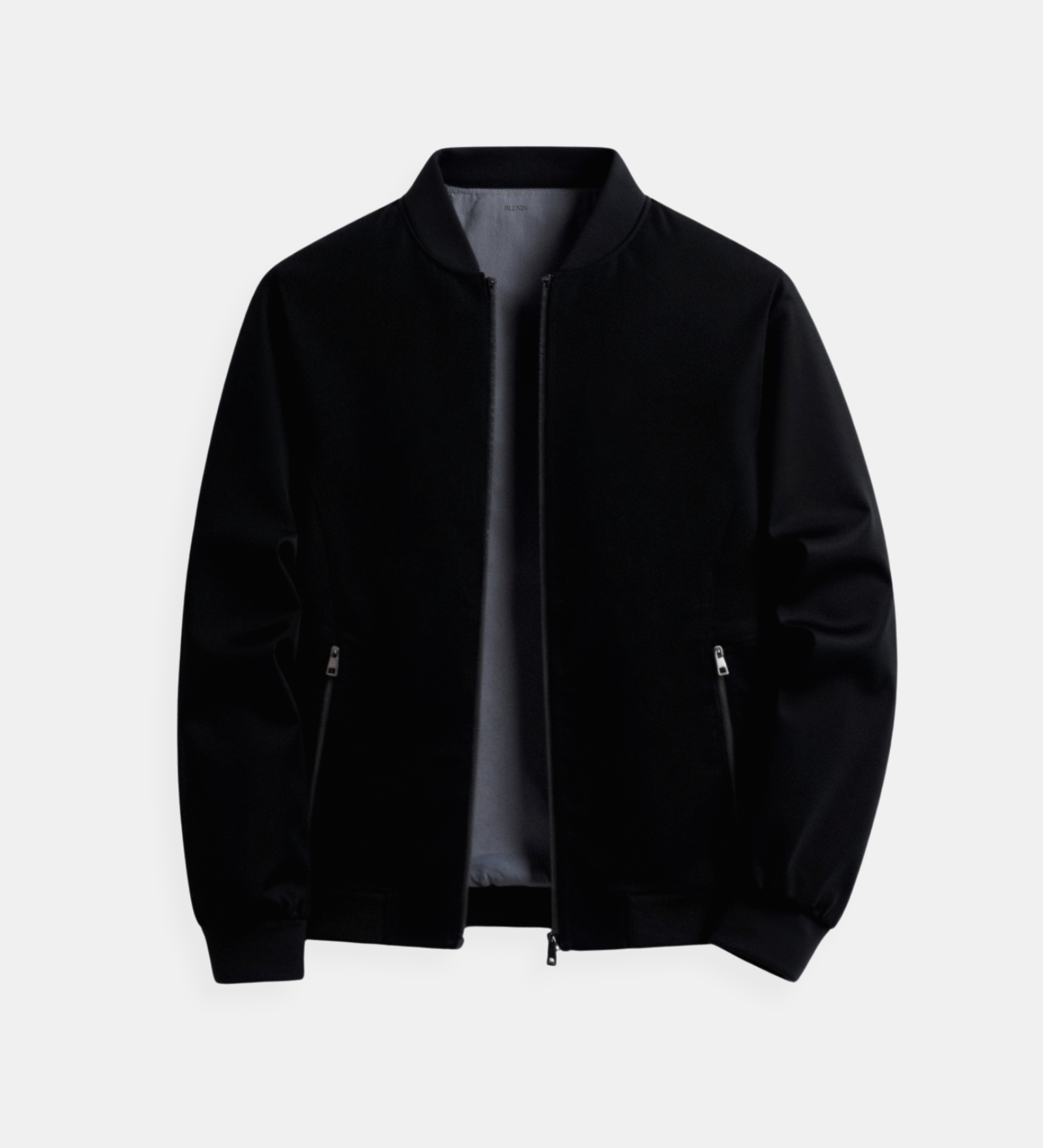 Matteo | Zeitlose Herren-Bomberjacke in Grau und Schwarz