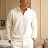 Minimalistischer Fleece-Pullover mit Reißverschluss – Wärme & Stil vereint