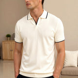 Herren-Poloshirt mit Kontrastdetails – Elegant & Modern