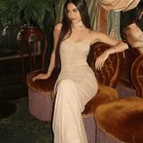 Gisela | Glamouröses Glitzernde Transparentes Abendkleid – Verführerische Eleganz