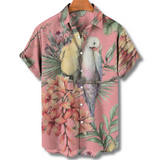 Michael | Hawaiianisches Kurzarmhemd mit floralem Allover-Print