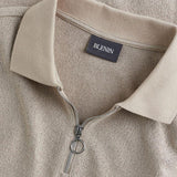 Modernes Strick-Poloshirt mit Reißverschluss