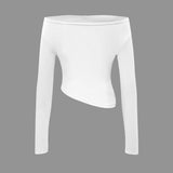 Daniela | Elegantes Zweiteiler-Set mit Asymmetrischem Oberteil & Weiten Hosen