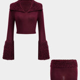 Althea | Elegantes Strick-Zweiteiler-Set mit Strukturdetails