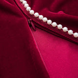 Fritzi | Edles Samt-Top mit Plisseerock