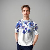 Damiano | Florales Kurzarmshirt für Herren