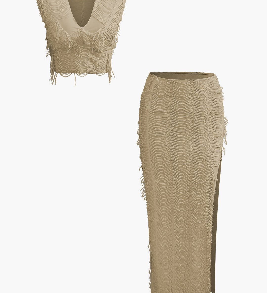 Charlene | Fransen-Zweiteiler mit Top & Rock