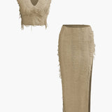 Charlene | Fransen-Zweiteiler mit Top & Rock