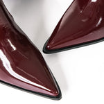 Ava | Lackleder-Stiefel mit gerafftem Schaft - Zendoo.de