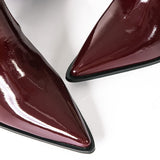 Ava | Lackleder-Stiefel mit gerafftem Schaft - Zendoo.de