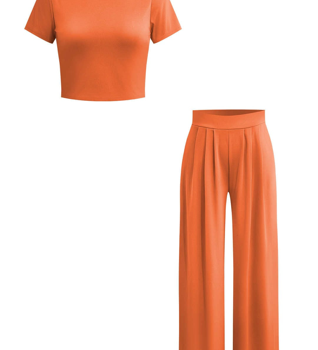 Luna | Elegantes Zweiteiler-Set mit Crop-Top & Palazzo-Hose