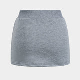 Lilli | Trendiges Zweiteiler-Set mit One-Shoulder-Sweatshirt & Minirock