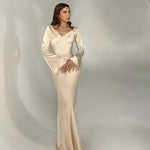 Sophie | Langärmliges Maxikleid – Fließender Schnitt für Eleganz und Komfort Zendoo.de