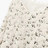 Wilhelmine | Glamouröser Glitzer-Strickpullover für Damen