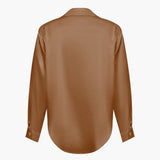 Florentine | Elegante Langarm-Bluse aus seidigem Satin