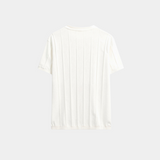 Herren-Strickshirt mit vertikaler Rippstruktur – Leichtes Oberteil für den Sommer