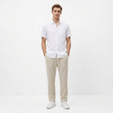 Herren Kurzarmhemd und Hose Set mit Brusttasche