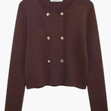 Martina | Doppelreihiger Strick-Cardigan